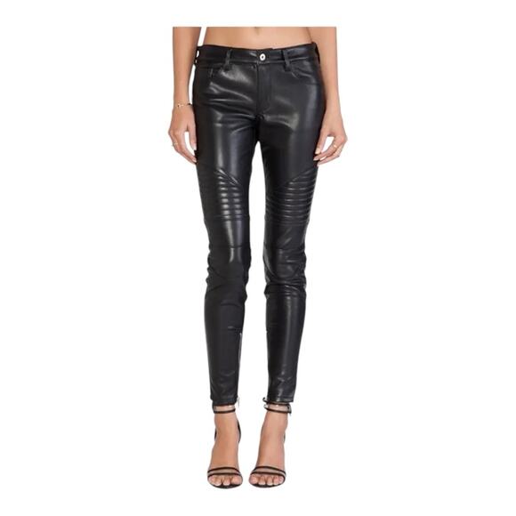 Avec Les Filles Faux Leather Moto Pants Womens Size XL - Picture 1 of 4